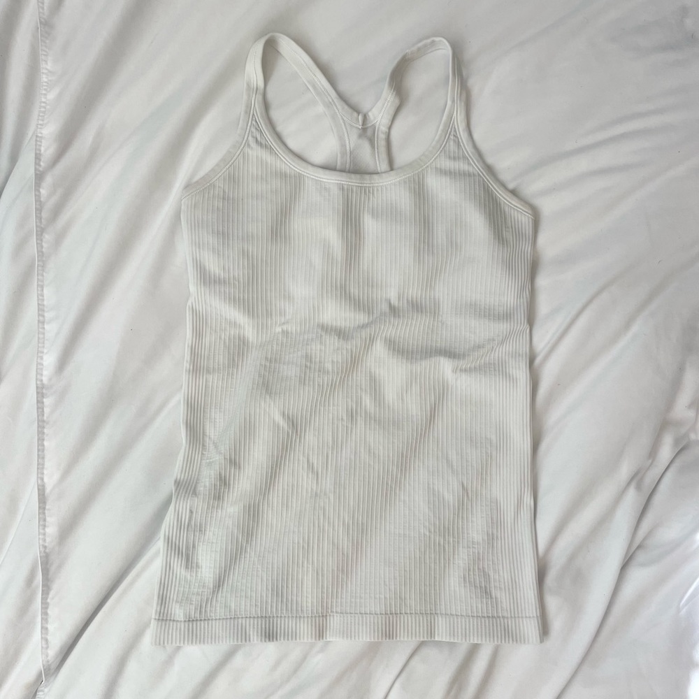 Lululemon EBB to Street Tank Top (size 8, white)